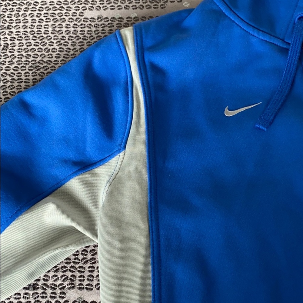 Nike Full Zip Warm Fleece Hooded Jacket in Blue - Picture 6 of 6